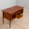 Vintage Danish teak desk in Teak with drawers scaled