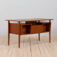 Vintage Danish teak desk in Teak with drawers scaled