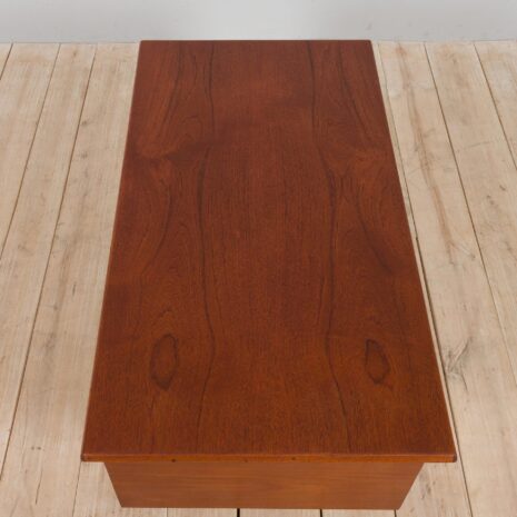 21332 Free standing Danish teak desk with floating top and 4 drawers, Denmark, 1960s-16 Free standing Danish teak desk with floating top and drawers Denmark s scaled