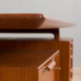 K Danish Freestanding Teak Desk Model by Omann Jun s scaled