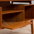 K Danish Freestanding Teak Desk Model by Omann Jun s scaled