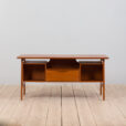 K Danish Freestanding Teak Desk Model by Omann Jun s scaled
