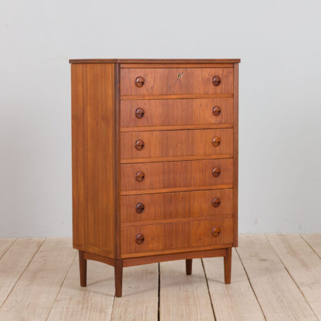 21338 Danish teak chest of drawers attr.to Kai Kristiansen, 1960s-2 Danish teak chest of drawers attr