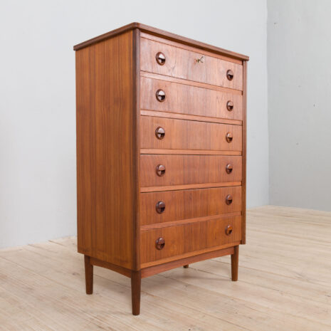 21338 Danish teak chest of drawers attr.to Kai Kristiansen, 1960s-7 Danish teak chest of drawers attr