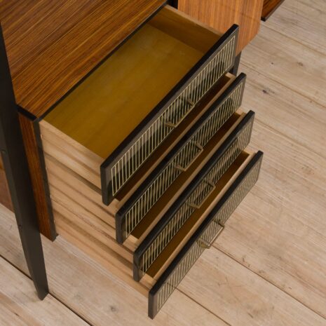 21353 Mid century modern Italian wall unit in Dassi, Fornasetti style, 1950s-10 Mid century modern Italian wall unit in Dassi Fornasetti style s scaled