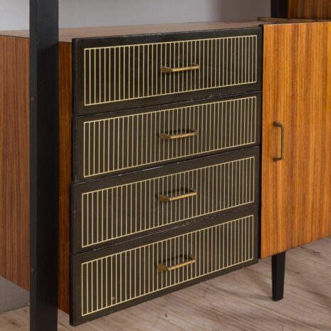 21353 Mid century modern Italian wall unit in Dassi, Fornasetti style, 1950s-11 Mid century modern Italian wall unit in Dassi Fornasetti style s scaled