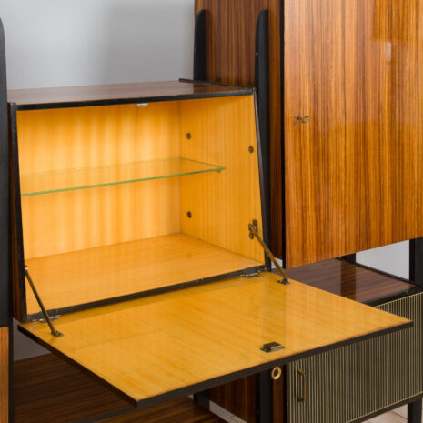 21353 Mid century modern Italian wall unit in Dassi, Fornasetti style, 1950s-19 Mid century modern Italian wall unit in Dassi Fornasetti style s scaled