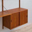 Danish teak wall unit with a desk by Preben Sorensens scaled