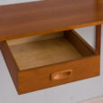 Danish teak wall unit with a desk by Preben Sorensens scaled