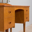 Scandinavian teak mid century makeup vanity with mirror and  drawers s  scaled