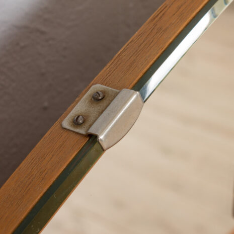 21434 Scandinavian teak mid century makeup vanity with mirror and 4 drawers, 1960s-9 Scandinavian teak mid century makeup vanity with mirror and drawers s scaled