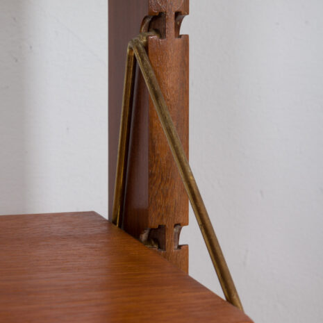 21439 Scandinavian 2 bay Ergo wall unit in teak with 3 cabinets and 4 shelves -16 Scandinavian bay Ergo wall unit in teak with cabinets and shelves scaled