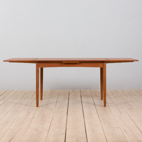 22005 Danish teak dining table extandeble with two hidden leaves-5 Danish teak dining table extandeble with two hidden leaves scaled