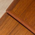 Danish teak dining table extandeble with two hidden leaves  scaled