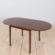 Danish mid century modern drop leaf rosewood table in the style of Arne Vodder s  scaled