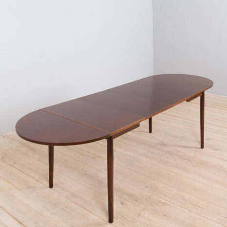 22007 Duński stół z drewna palisandrowego w stylu Arne Voddera, lata 1960-7 Danish mid century modern drop leaf rosewood table in the style of Arne Vodder s scaled