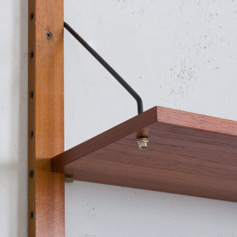 22015 Danish one bay wall unit in teak, entry shelving system, 1960s-16 Danish one bay wall unit in teak entry shelving system s scaled