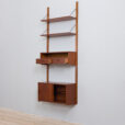 Danish one bay wall unit in teak entry shelving system s  scaled