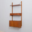 Danish Entry wall unit in teak one bay shelving system s  scaled