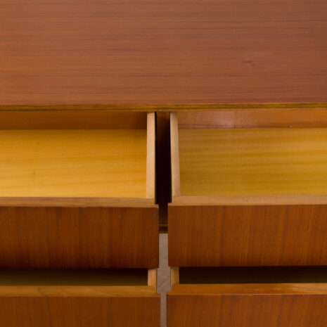 22024 Italian mid century teak sideboard with 4 drawers and leather handles, 1960s-13 Italian mid century teak sideboard with drawers and leather handles s scaled