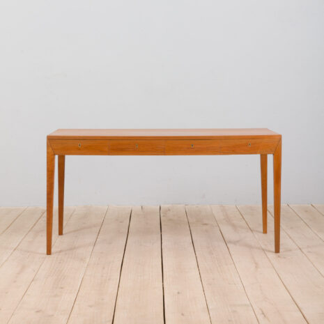 22027 Teak Desk by Severin Hansen for Haslev Denmark, 1960s-4 Teakholz-Schreibtisch von Severin Hansen für Haslev Denmark s scaled