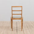 Set Of Mid Century oak dining chairs by Fritz Hansen natural wool upholstery s scaled