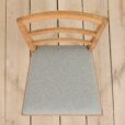 Set Of Mid Century oak dining chairs by Fritz Hansen natural wool upholstery s scaled