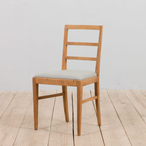 22028 Set Of 6 Mid Century oak dining chairs by Fritz Hansen, natural wool upholstery, 1950s-6 Set Of Mid Century oak dining chairs by Fritz Hansen natural wool upholstery s scaled