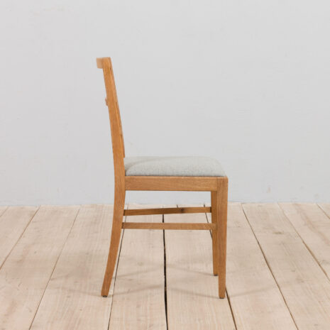 22028 Set Of 6 Mid Century oak dining chairs by Fritz Hansen, natural wool upholstery, 1950s-9 Set Of Mid Century oak dining chairs by Fritz Hansen natural wool upholstery s scaled