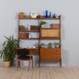 Ergo wall unit in teak w desk and secretary scaled