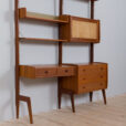 Ergo wall unit in teak w desk and secretary scaled