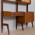Ergo wall unit in teak w desk and secretary scaled