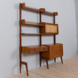 Ergo wall unit in teak w desk and secretary scaled