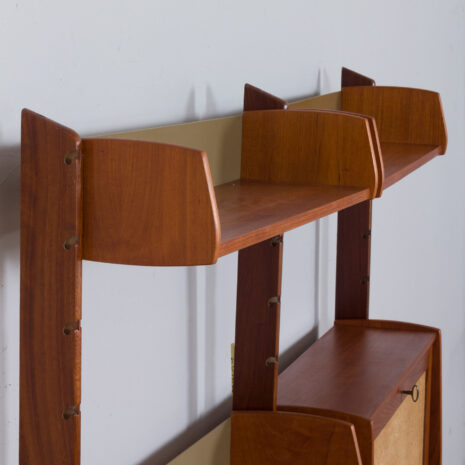 21407 Ergo wall unit in teak w- desk and secretary-25 Ergo wall unit in teak w desk and secretary scaled