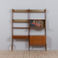 Ergo wall unit in teak w desk and secretary scaled