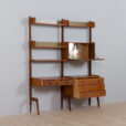 Ergo wall unit in teak w desk and secretary scaled