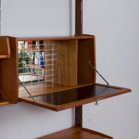 21407 Ergo wall unit in teak w- desk and secretary-7 Ergo wall unit in teak w desk and secretary scaled