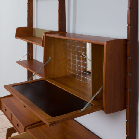 21407 Ergo wall unit in teak w- desk and secretary-9 Ergo wall unit in teak w desk and secretary scaled