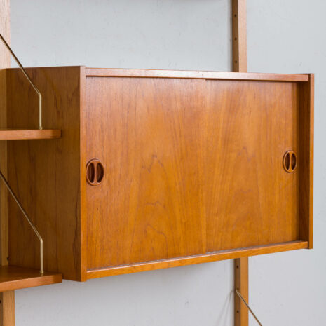 21417 3 bay teak wall unit w- chest of drawers -20 bay teak wall unit w chest of drawers scaled