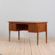 Teak executive desk with drawers attr