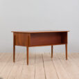 Teak executive desk with drawers attr