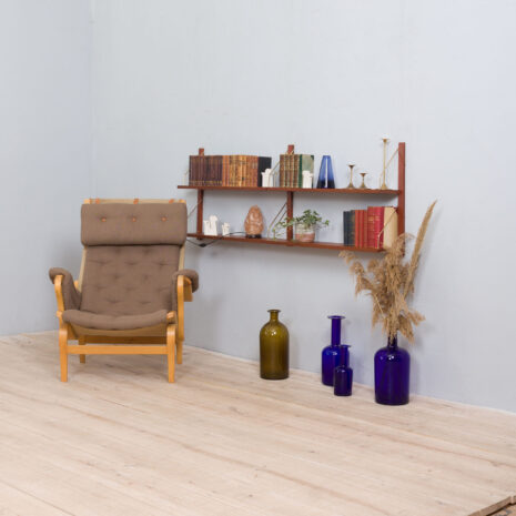 Set of  teak shelves in Sorensen Cadovius style  scaled