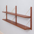 Set of  teak shelves in Sorensen Cadovius style  scaled