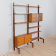 Two bay modular teak wall unit by Sven Andersen MOBELFABRIKK Norway s scaled
