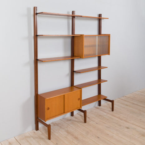 22010 Two bay modular teak wall unit by Sven Andersen MØBELFABRIKK, Norway, 1960s-10 Two bay modular teak wall unit by Sven Andersen MOBELFABRIKK Norway s scaled