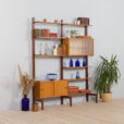 Two bay modular teak wall unit by Sven Andersen MOBELFABRIKK Norway s scaled
