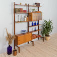 Two bay modular teak wall unit by Sven Andersen MOBELFABRIKK Norway s scaled