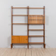Two bay modular teak wall unit by Sven Andersen MOBELFABRIKK Norway s scaled