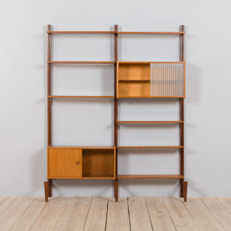 22010 Two bay modular teak wall unit by Sven Andersen MØBELFABRIKK, Norway, 1960s-5 Two bay modular teak wall unit by Sven Andersen MOBELFABRIKK Norway s scaled