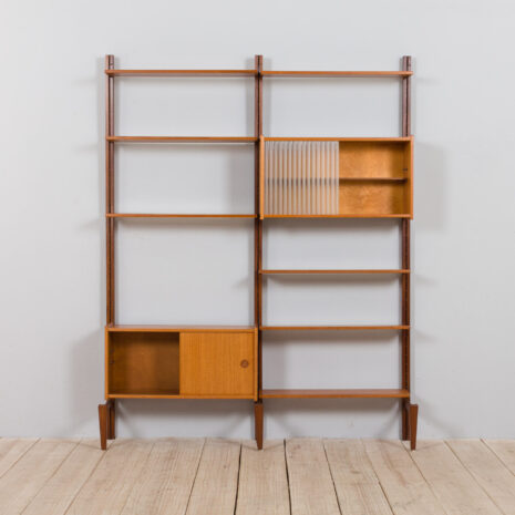 22010 Two bay modular teak wall unit by Sven Andersen MØBELFABRIKK, Norway, 1960s-6 Two bay modular teak wall unit by Sven Andersen MOBELFABRIKK Norway s scaled